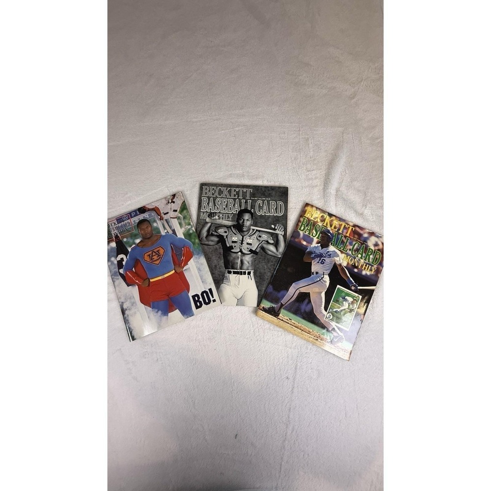 Beckett Baseball Football Card Monthly Lot 1990 Bo Jackson Auburn Magazine